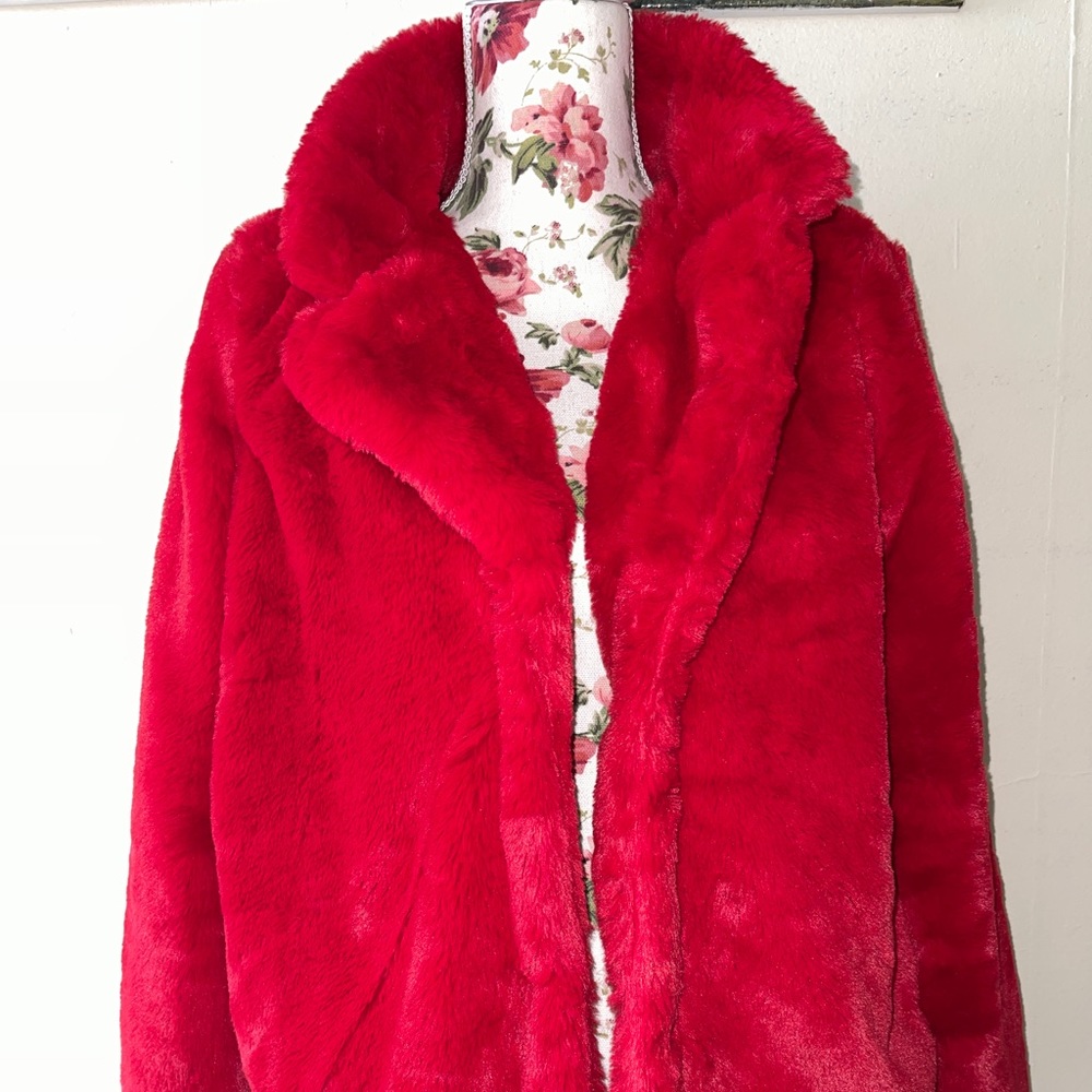 Faux fur fall jacket